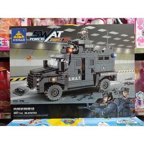 KY67282 Hộp lê gô lắp ghép mô hình xe ô tô SWAT