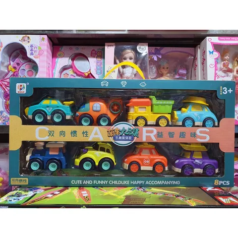 Hộp đồ chơi mô hình xe ô tô chạy bánh đà BJ660 - Quà tặng xinh xắn cho trẻ em, chất liệu an toàn và thiết kế sinh động