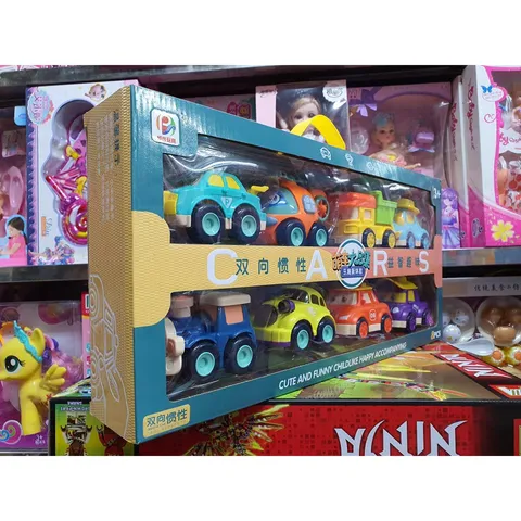 Hộp đồ chơi mô hình xe ô tô chạy bánh đà BJ660 - Quà tặng xinh xắn cho trẻ em, chất liệu an toàn và thiết kế sinh động