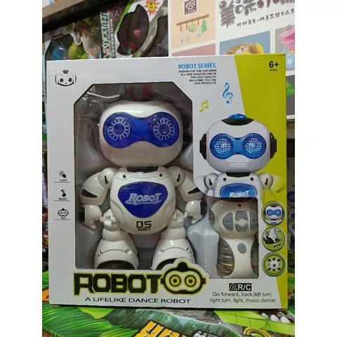 606-1 Hộp đồ chơi ROBOT điều khiển từ xa, có nhạc và đèn phát sáng (có pin đi kèm)