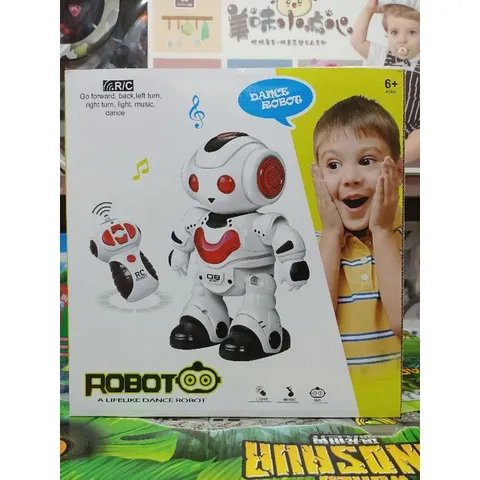 606-1 Hộp đồ chơi ROBOT điều khiển từ xa, có nhạc và đèn phát sáng (có pin đi kèm)