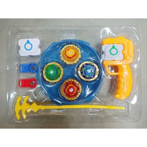 Hộp Đồ Chơi 4 Con Quay Rút Dây Kèm Sàn Thi Đấu - Đồ Chơi Giáo Dục Phát Triển Kỹ Năng Cho Trẻ Em