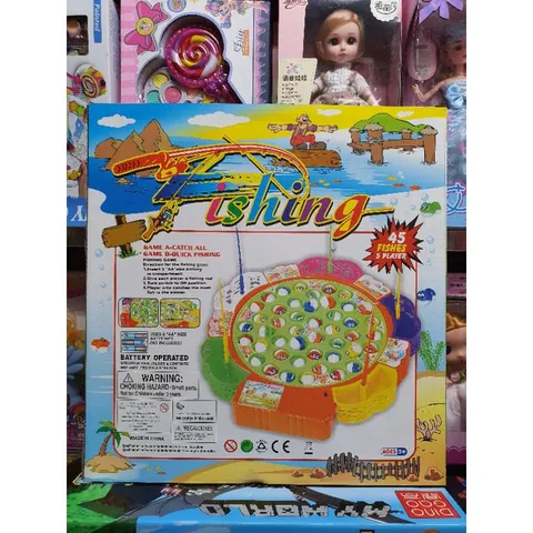 Hộp Đồ Chơi Câu Cá Fishing 9259 Có Nhạc - Bộ Đồ Chơi Sáng Tạo Cho Trẻ Em Gồm 45 Con Cá - Quà Tặng Ý Nghĩa Cho Bé Yêu