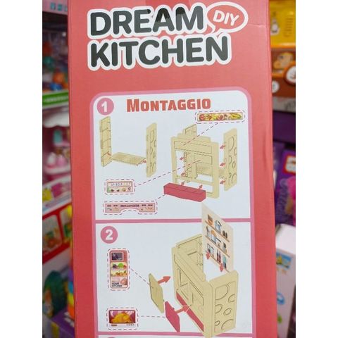 Mã 65T-4 # Hộp tủ bếp nấu ăn HOME KITCHEN có nhạc và đèn phát sáng (tặng kèm pin)