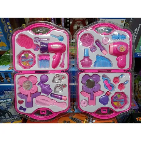Hộp Vali Trang Điểm và Dụng Cụ Làm Tóc Beauty Set - Đồ Chơi Trang Điểm Sáng Tạo Cho Trẻ Em, Giao Mẫu Ngẫu Nhiên