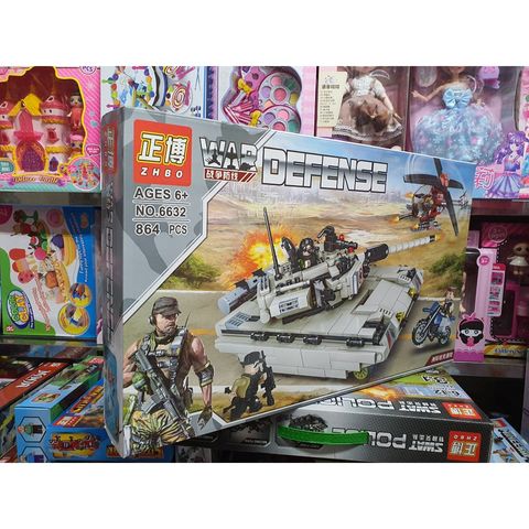 Hộp Lêgô Lắp Ghép Mô Hình Xe Tăng War Defense 6632 - Đồ Chơi Sáng Tạo 864 Mảnh Cho Trẻ Em Kích Thích Trí Tưởng Tượng
