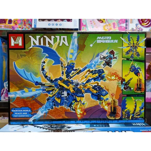 MG119 Xếp hình lắp ghép lê gô NINJA Rồng 2 đầu