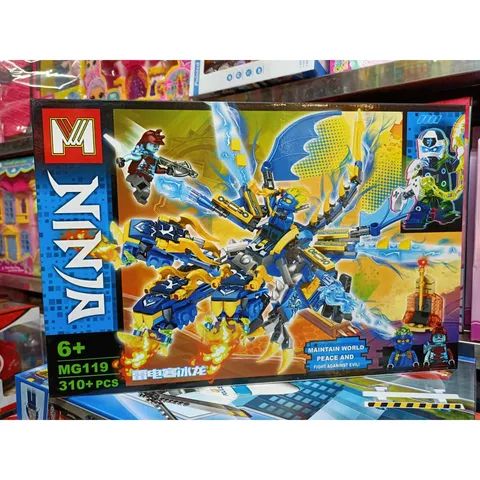 MG119 Xếp hình lắp ghép lê gô NINJA Rồng 2 đầu