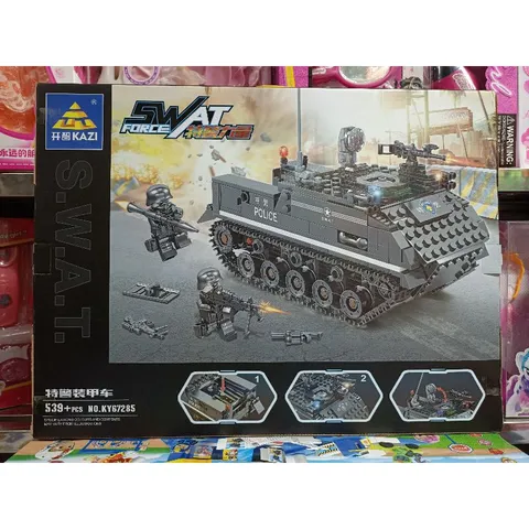 Hộp lê gô lắp ghép mô hình xe tăng SWAT KY67285