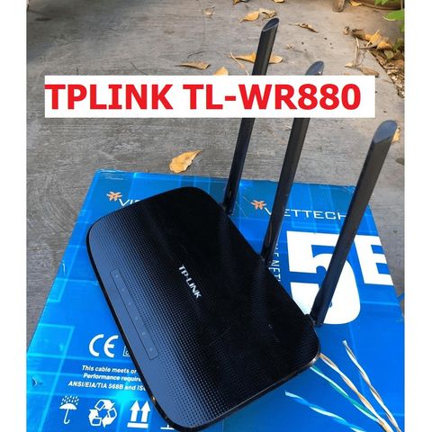 Bộ phát Wifi TPLink TL-WR880/TL-WR881/TL-890N 3 Râu Xuyên Tường - Tốc độ 450Mbps - Phụ kiện giá rẻ đã qua sử dụng