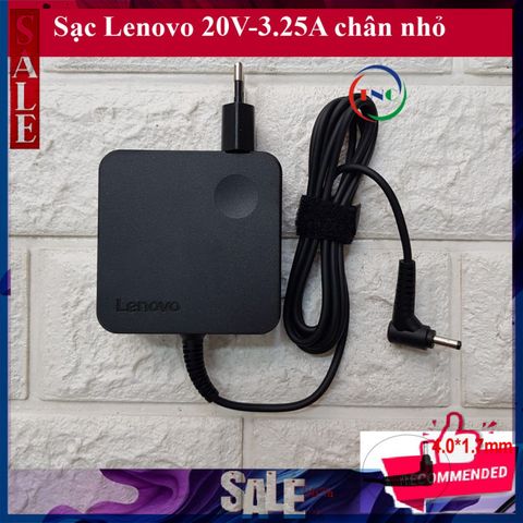Sạc Laptop Lenovo IdeaPad 20V 3.25A - Bộ sạc vuông chân nhỏ 4.0mm x 1.7mm, Bảo hành 12 tháng, Phụ kiện laptop chất lượng cao