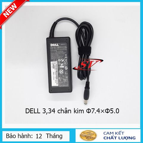 Sạc Laptop DELL 3.34 Kim To Chính Hãng - Kích Thước 7.4x5.5, Điện Áp 19.5V - Phụ Kiện Chất Lượng Cao, Bảo Hành 12 Tháng