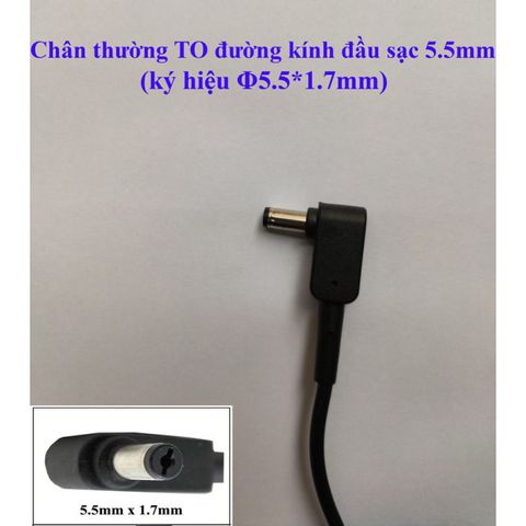 Sạc Laptop Acer 19V 2.37A 45W & 19V 3.42A 65W Chân To Φ5.5*1.7mm - Chính Hãng, Bảo Hành 12 Tháng
