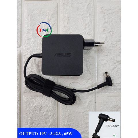 Sạc Laptop ASUS 19V 3.42A 65W Vuông ZIN Chân Thường Đường Kính 5.5mm - Phù Hợp Nhiều Mẫu X451, X550, K45A, F451