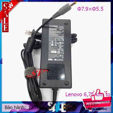 Sạc Laptop Lenovo 20V - 6.75A Kim To (Φ7.9-Φ5.5) Chất Lượng Cao, Hàng Zin - Bảo Hành 12 Tháng 1 Đổi 1