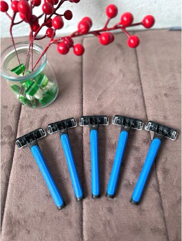 Bộ 5 Dao Cạo Râu Lebenlang LBL1987 - Lưỡi Inox Sắc Bén Tiện Lợi Cho Nam Nữ - Hàng Chính Hãng Chất Lượng Cao