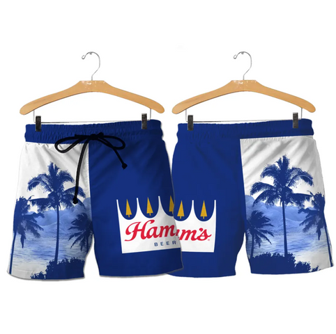 Quần Short Unisex Hamm’s Retro - Thời Trang Mùa Hè Năng Động, Chất Liệu Mát Mẻ, Phù Hợp Dã Ngoại và Du Lịch