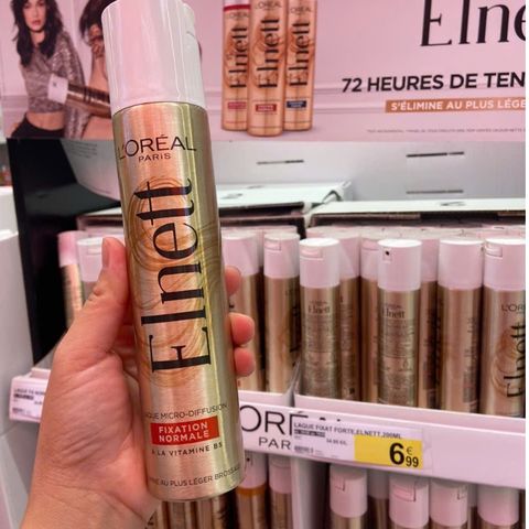 Xịt Giữ Nếp Tóc L'Oréal Paris Elnett Satin Extra - Định Hình Tóc Bồng Bềnh Tự Nhiên, Cung Cấp Độ Ẩm, Dùng Cho Tóc Mỏng, Dày, Xoăn