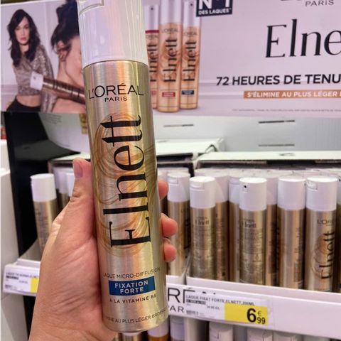 Xịt Giữ Nếp Tóc L'Oréal Paris Elnett Satin Extra - Định Hình Tóc Bồng Bềnh Tự Nhiên, Cung Cấp Độ Ẩm, Dùng Cho Tóc Mỏng, Dày, Xoăn
