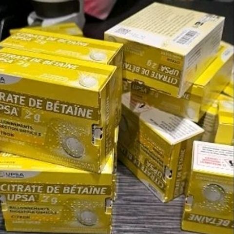 Viên Sủi UPSA Citrate de Betaine Pháp - Giải Đầy Hơi, Hỗ Trợ Tiêu Hóa & Giải Rượu - Hương Chanh Thơm Ngon