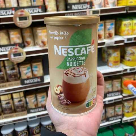 Cà Phê Capuccino Nescafe Pháp - Hương Vị Truyền Thống, Bọt Mịn Ngon Như Tiệm, 18-20 Cốc Hòa Tan Tiện Lợi