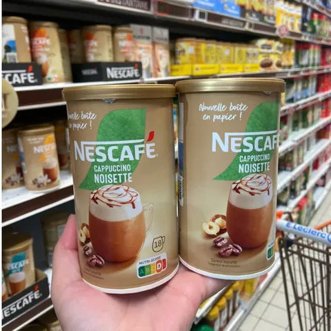 Cà Phê Capuccino Nescafe Pháp - Hương Vị Truyền Thống, Bọt Mịn Ngon Như Tiệm, 18-20 Cốc Hòa Tan Tiện Lợi