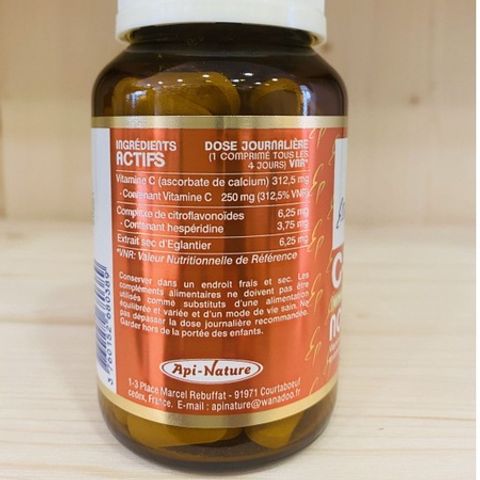 Viên Uống Vitamin C-1000mg Essence Pure Pháp Không Chua - Bổ Sung Vitamin C An Toàn Cho Dạ Dày Yếu, Cải Thiện Sức Khỏe Da