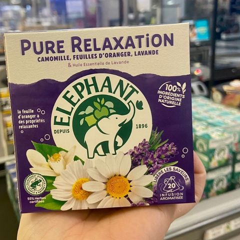 Trà Elephant Pháp - Hỗ Trợ Ngủ Ngon, Thư Giãn, Tiêu Hóa & Detox Cơ Thể - Sản Phẩm Thảo Mộc Hàng Đầu Từ Nước Pháp