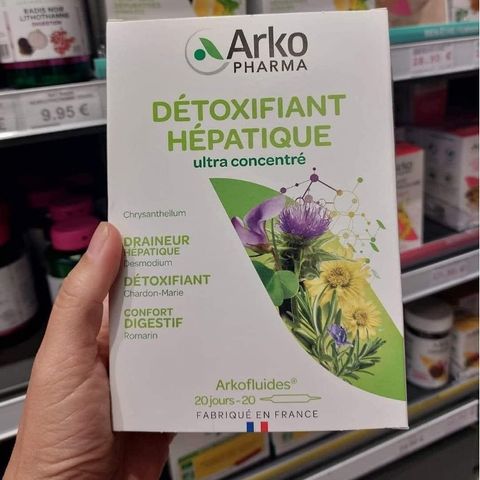 Thải Độc Gan Arkopharma Detoxifiant Hepatique - Hỗ Trợ Phục Hồi Gan, Giúp Lợi Tiểu, Làm Đẹp Da, Tăng Cường Sức Khỏe