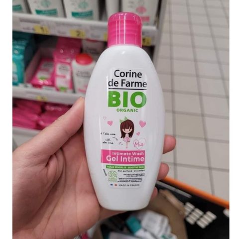 Dung Dịch Vệ Sinh Phụ Nữ ORGANIC BIO Corine de Farme - An Toàn, Tự Nhiên và Được Sản Xuất Tại Pháp, Phù Hợp Cho Phụ Nữ và Bé Gái