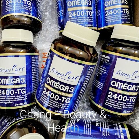 Viên Dầu Cá Omega 3 2400TG Essence Pure - Hỗ Trợ Bảo Vệ Não Bộ, Tăng Cường Trí Nhớ, Ngăn Ngừa Mỡ Máu, Chất Lượng Cao Từ Pháp
