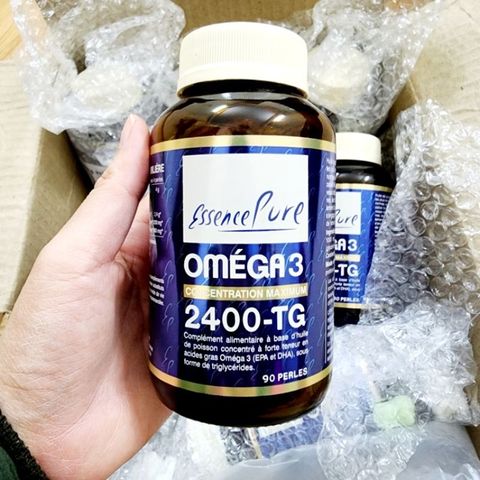 Viên Dầu Cá Omega 3 2400TG Essence Pure - Hỗ Trợ Bảo Vệ Não Bộ, Tăng Cường Trí Nhớ, Ngăn Ngừa Mỡ Máu, Chất Lượng Cao Từ Pháp