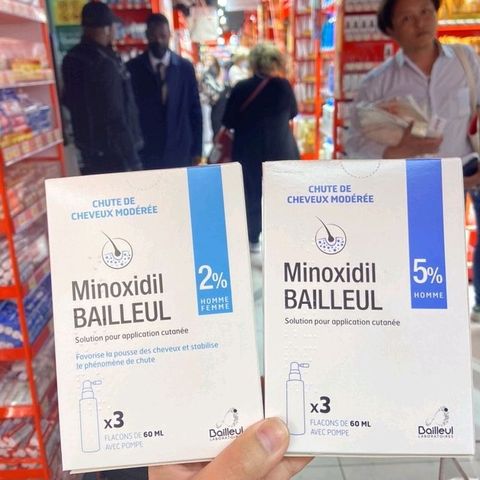 Xịt mọc tóc Minoxidil 2%,5% Pháp