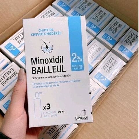 Xịt mọc tóc Minoxidil 2%,5% Pháp