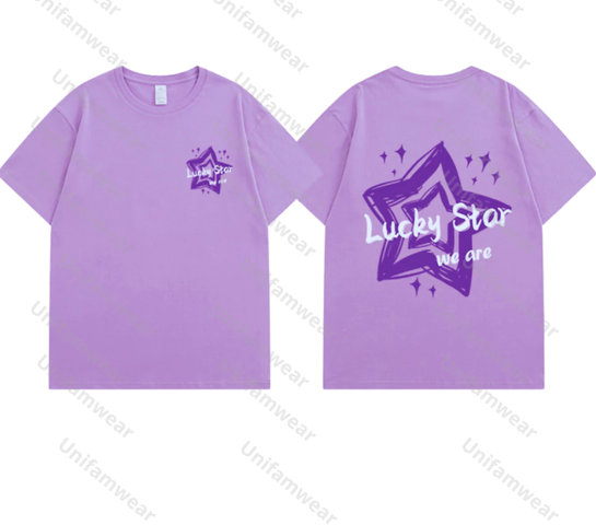 Áo Thun Nhóm LuckyStar Cotton 100% - Đồng Phục Team Building Thoáng Mát, Năng Động Cho Sự Kiện Ngoài Trời và Du Lịch