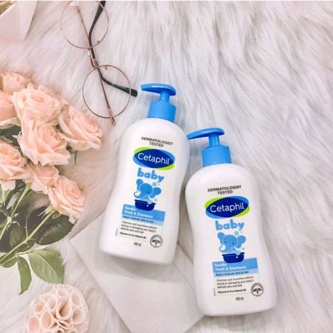 Sữa Tắm Dưỡng Ẩm Cetaphil Baby 400ml - Nuôi Dưỡng, Bảo Vệ Da Nhạy Cảm, Không Gây Cay Mắt, An Toàn Cho Bé
