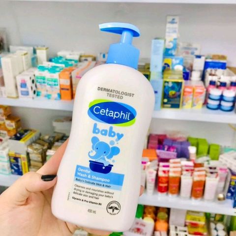 Sữa Tắm Dưỡng Ẩm Cetaphil Baby 400ml - Nuôi Dưỡng, Bảo Vệ Da Nhạy Cảm, Không Gây Cay Mắt, An Toàn Cho Bé