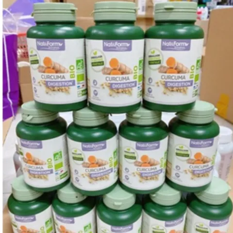 Tinh bột nghệ Nat&Form Bio Curcuma Pháp, hỗ trợ người đau dạ dày, đẹp da