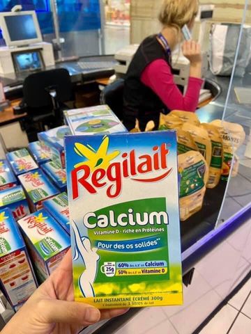 Sữa Canxi Regilait Pháp - Dinh Dưỡng Tăng Cường Xương Khớp với Vitamin D, 100% Sữa Bò Tươi, An Toàn Cho Cả Gia Đình