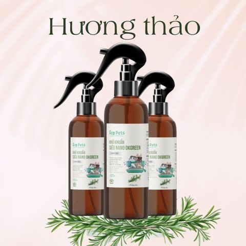 Xịt Khử Khuẩn Siêu Nano DKGREEN 100ml và 500ml cho Chó Mèo - Bảo Vệ Sức Khỏe Thú Cưng và Ngăn Ngừa Dịch Bệnh