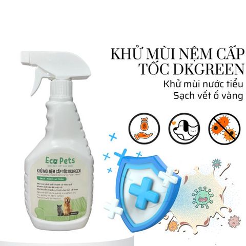 Xịt khử mùi nệm DKGREEN - Khử mùi nước tiểu chó mèo nhanh chóng, an toàn cho sức khỏe, thích hợp nhiều loại nệm