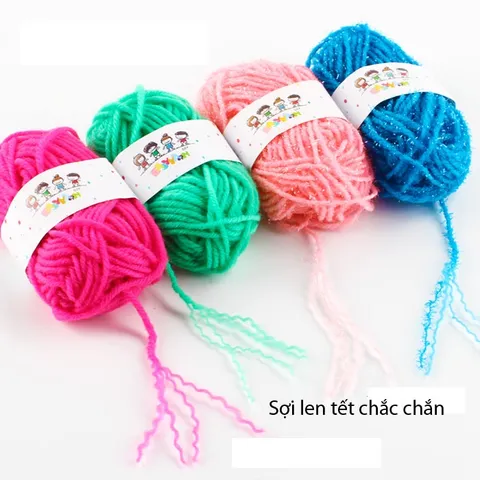 Set 12 Cuộn Len Màu Đa Dạng - Vật Liệu Thủ Công Sáng Tạo, Đồ Chơi Mầm Non, Trang Trí Handmade