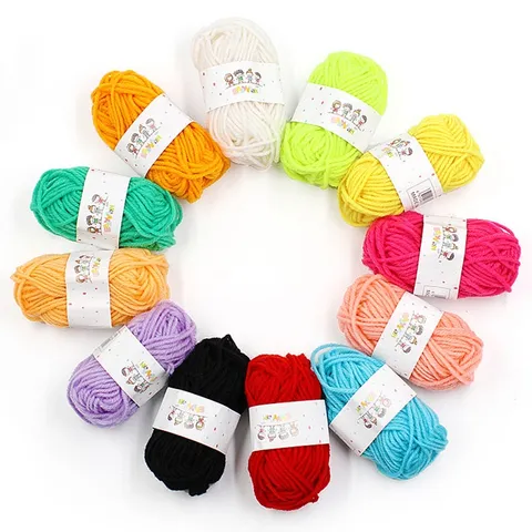 Set 12 Cuộn Len Màu Đa Dạng - Vật Liệu Thủ Công Sáng Tạo, Đồ Chơi Mầm Non, Trang Trí Handmade