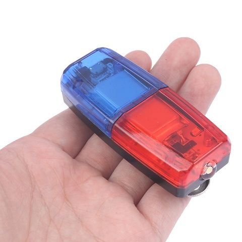 Đèn LED chớp nháy Xanh Đỏ khẩn cấp báo hiệu Đeo Vai gắn xe Có Thể Sạc