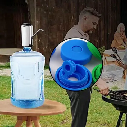 Nắp Đậy Bình Nước Bằng Silicon Chống Văng Có Thể Tái Sử Dụng 5 Gallon, 20 lít
