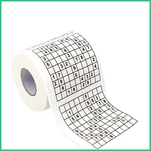 Giấy vệ sinh in số Sudoku vui nhộn sáng tạo độc đáo
