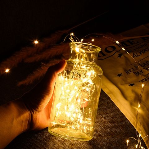 Dây Đèn LED Màu Sắc Ấm Áp - Trang Trí Bó Hoa, Tiệc Tùng, Lễ Hội, Decor Nhà Cửa - Tặng Kèm Pin Nhỏ Gọn
