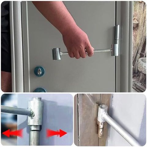 Dụng cụ điều chỉnh bản lề cửa thanh công cụ cờ lê chỉnh hướng sữa chửa bản lề cửa cổng bị trì lệch
