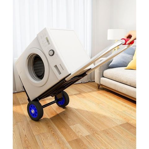 Xe kéo hàng Xe đẩy hàng 2 bánh gấp gọn nhập khẩu mới đa năng (Tặng dây chằng)