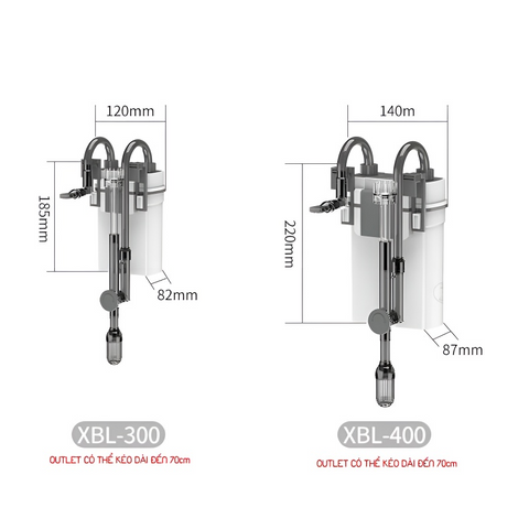 Lọc Treo Cá Xiaoli Sunsun XBL 300/400/500/600 - Bộ Lọc Váng Tích Hợp Cho Bể Thủy Sinh và Hồ Cá Cảnh